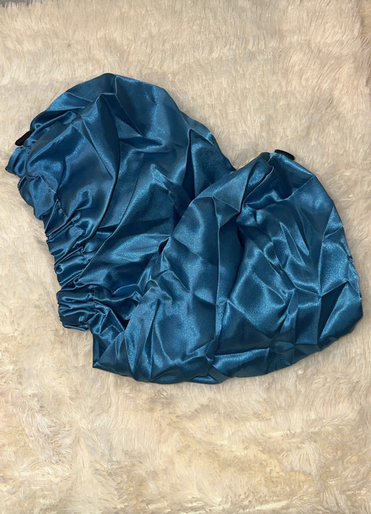 Long Satin Bonnet w/Button